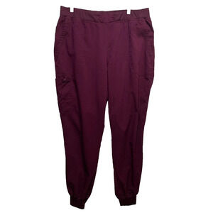 Med Couture Touch Size XLT Maroon Jogger Nursing Pants Missing Drawstring